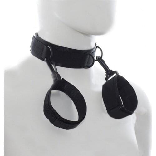 Fantasy Body Harness Restraint Bondage Boutique Collar and Cuff BDSM Extreme Expandable cosplay game sex toys for couples