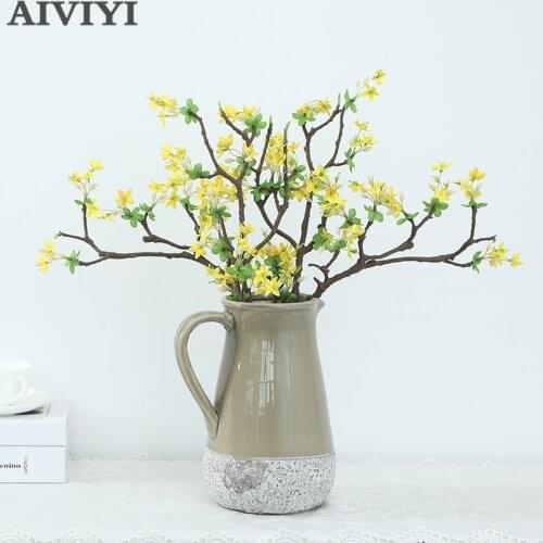Artificial Pear Flower Flowering Branches Home Decoration Fake Flower Dry Branches Wedding Setting Vase