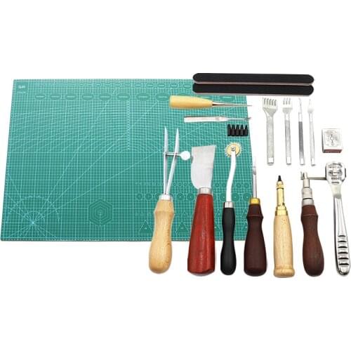 PVC Cutting Mats Leather Engraving Awl Cutting Tool Edge Presser Polishing Tool Carving Tool Stamping Punch Steel Leather Tool S