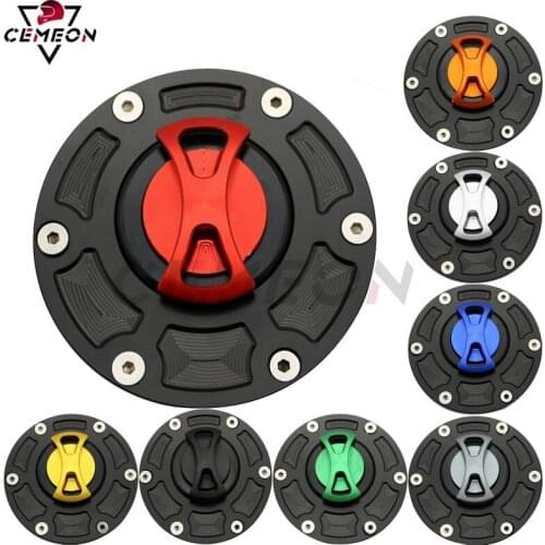 For Aprilia RS125 RS250 RSV1000 Mille Shiver 750 Tuono 1000 CNC aluminum Motorcycle modification keyless fuel tank cover