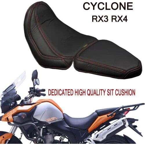 Motorcycle Retro Seat Cyclone RX3 RX4 Cushion Leather Seat Cushion For ZongShen Cyclone RX3 RX4 RX 3 RX 4