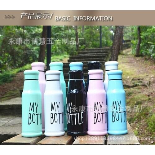 European-Style New Insulated Stainless Steel Bottle Mini Student Couples Cups Mens and Womens Creative Portable Cup Lovers