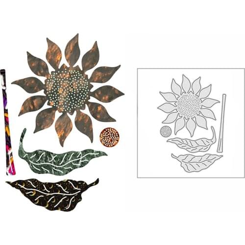 New Warm Sunflower Craft Embossing Mold 2021 Metal Cutting Dies for DIY Decorative Scrapbooking Paper Album Card Making No Stamp