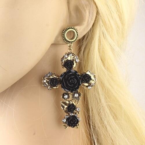 60pcs Stainless Steel Dangle Ear Plug Tunnel Drop Expander Gauges Set Stretching Kit Body Helix Piercing Jewelry Orelha De Orel