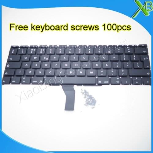 Brand New UK keyboard+100pcs keyboard screws For MacBook Air 11.6" A1370 A1465 2010-2015 Years