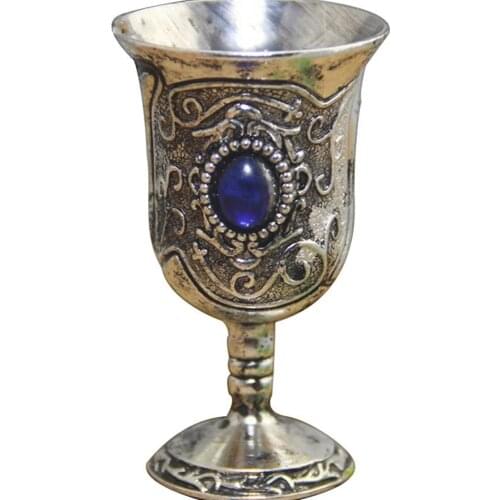 Vodka Goblet Cup Russia Emerald ancient Alloy Mini Shot Wine GlassTumbler Portable Personalized 20ml 0.7oz Wedding Decoration