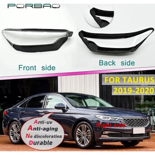 Headlight Headlamp Clear Glasses Lens cover for TAURUS 2020 2019 Transparent Auto Front Lampshade DIY