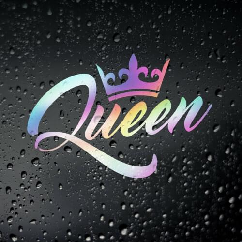 Three Ratels FD570 Queen Oil Slick Chrome Car Sticker JDM Drift DUB Euro Bumper Window Decal Laptop