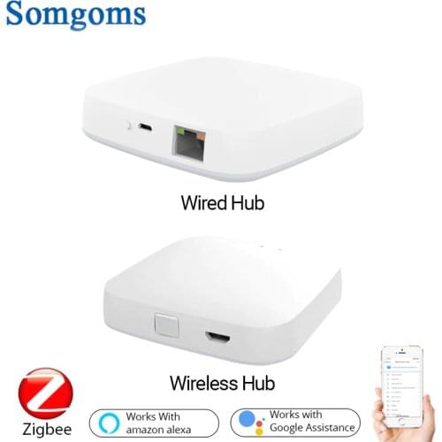 Tuya ZigBee Smart Gateway Hub Smart Home Bridge Smart Life APP Wireless Remote Controller Works With Alexa Google Home