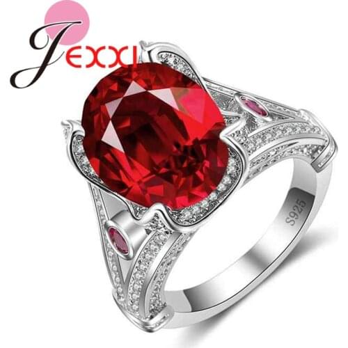 Top Quality Silver Rose Color CZ Ring Size 6-10 Promotion Bague Fashion Anniversary Jewelry For Women Anel