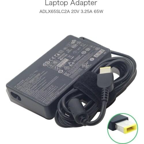 100% Original 20V 3.25A 65W Slim AC Adapter For Lenovo G400 G500 With USB Pin ADLX65SLC2A 36200351 Laptop Power Chargers