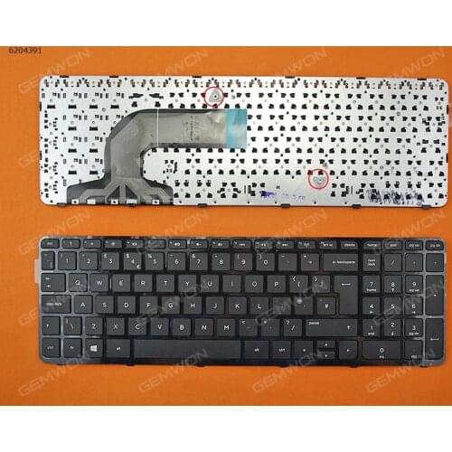UK Layout Notebook computer keyboard laptop for HP Pavilion 15-e 15-n 250 G3 255 G3 256 G3 GLOSSY FRAME BLACK(Win8)