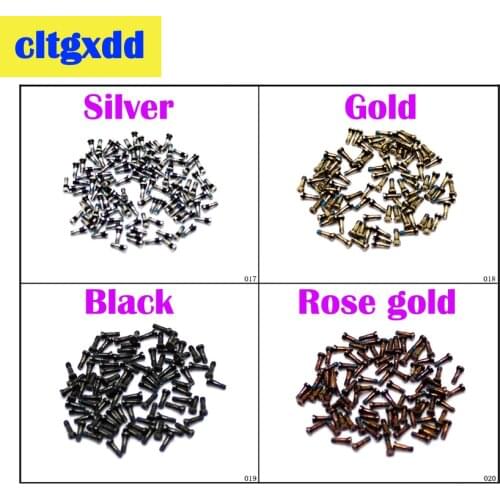 Cltgxdd 2pcs Back Cover Screw for iPhone 5 5S 6 6p 6 6S plus connector dock Bottom Case Screws Black/Silver/Gold/Rose gold