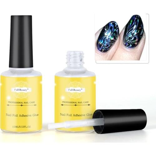 Nail Glue For Transfer Foil Sticker Nail Foil Adhesive Polish Gel Starry Paper Print Foils Wraps Nail Manicure Decoration
