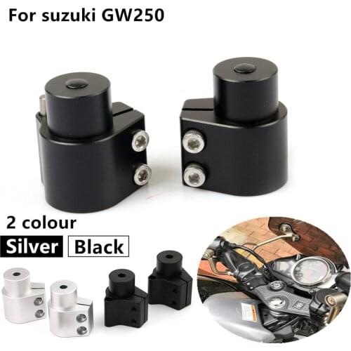 For SUZUKI GW 250 INAZUMA GW250 2011-2018 Handlebar Riser Up Backs Moves Bracket Motorcycle Riser Mount Clamp