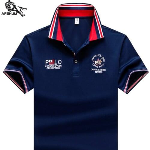 Summer New men Polo Shirt 95% synthetic Mens Short Sleeve Polo Shirt mens Embroidered Business Casual Polo Shirt size M-4XL 832