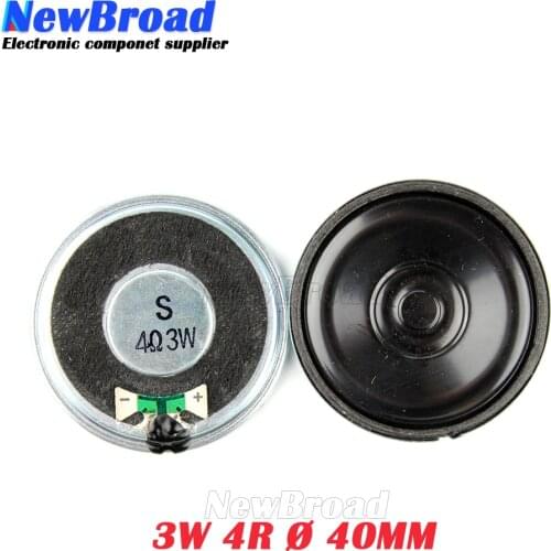 5pcs/lot New Ultra-thin speaker 4 ohms 3 watt 3W 4R speaker Diameter 40MM 4CM thickness 5MM