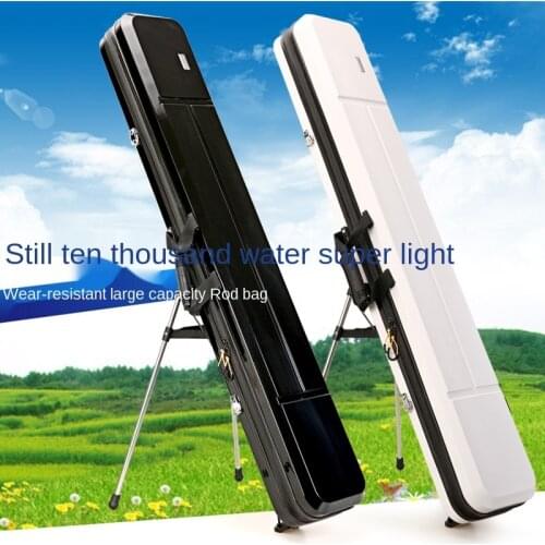 Fishing bag hard shell 1.25m fishing rod bag widened three layers of waterproof fish bag thickened fishing tackle