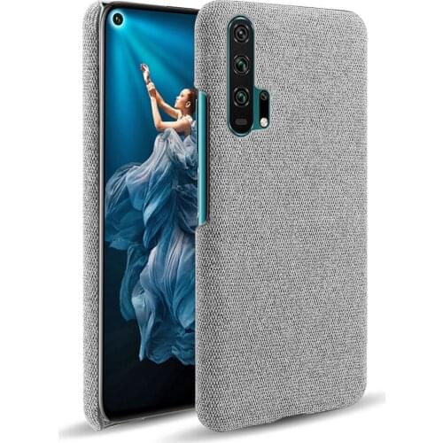 Cloth Cases For Huawei Honor 20 Pro Case Slim Retro Cloth Hard Phone Cover For Huawei Honor 20 Honor20 Pro 20pro Funda Coque