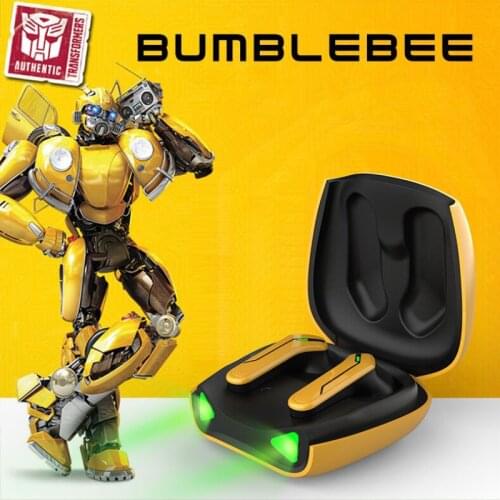 Transformers Bumblebee True wireless Bluetooth 5.0 earphones Air car Low latency TWS headphone for E-sports mobile phone game
