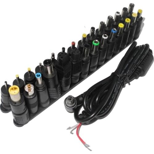 28pcs Universal 5.5x2.1mm Multi-type Male Jack Laptop Dc Power Supply Adapter Connector Plug for Laptop Adapter Conversion Head