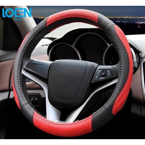 Universal High Quality Genuine Leather Car Steering Wheel Cover For BMW Ford 0 Steering-wheel Car Accessories Car-styling