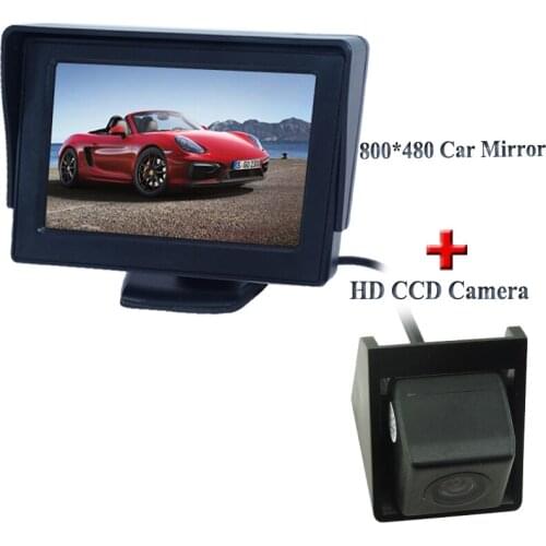 Waterproof car rear monitor+car reversing camera waterproof IP 69K fit for SsangYong for Ssangyong new Actyon during promotion