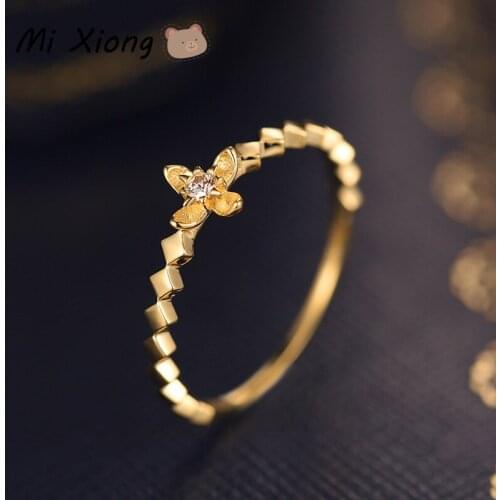 Mi Xiong 925 Sterling Silver Rings for Womens Engagement Geometric Rhombus Luxury Jewelry Wedding Fine Gift Charm Classic Cute