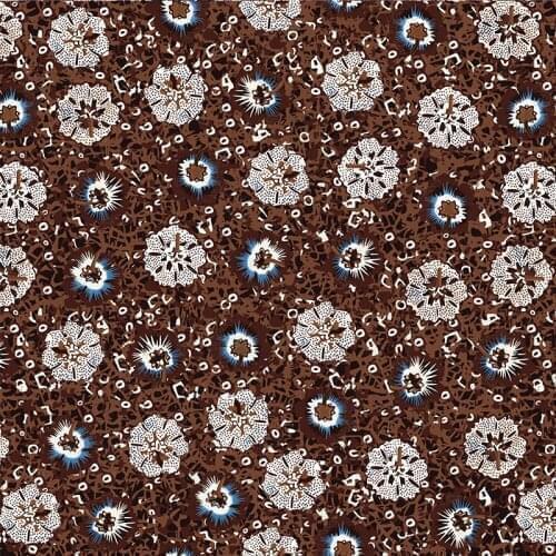 100X145cm Fashion Small Flower Leopard Pattern Twill Polyester Fabric For Woman Summer Dress Blouse DIY Sewing