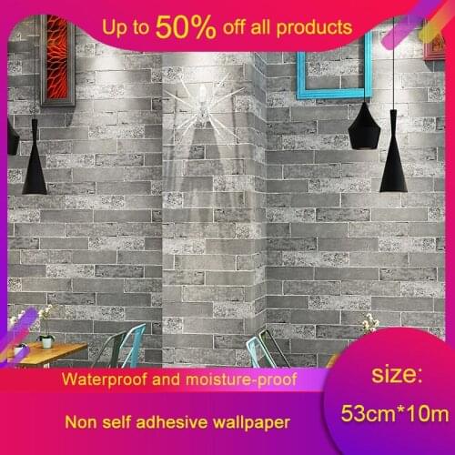 3D Stereo Simulation Brick Brick Culture Brick Wallpaper Retro Nostalgia Restaurant Clothing Store Barber Shop Brick Wallpaper