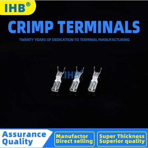 500PCS 2.2mm Spade Crimp Terminals Transparent Insulating Sleeve Wire Wrap Connector Female Cover