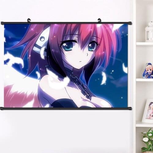 Anime Sora no Otoshimono Heavens Lost Property Sakurai Tomoki Ikarosu Mitsuki Sohara Girl Wall Scroll Poster Home Decor 40*60cm