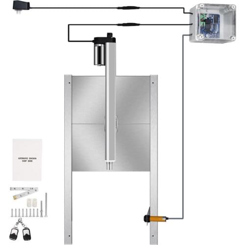 Automatic Chicken Coop Door Opener Controller Door Kit with Timer Auto Close Chicken Coop Cage Poultry Farm Accessories