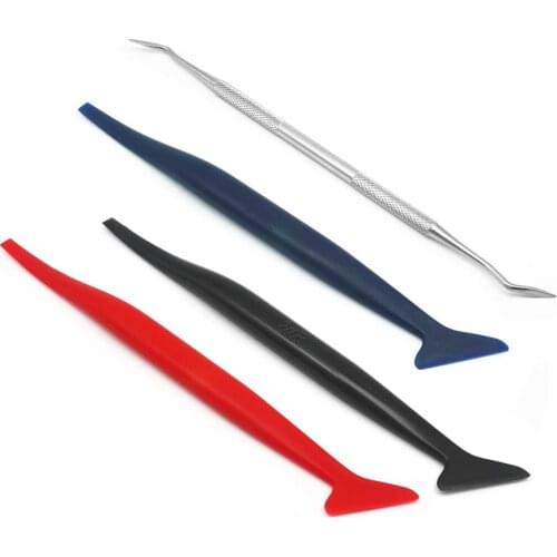 4 Kinds Car Vinyl Wrap Tool Micro Squeegee Set for Auto Window Tinting Tool Vehicle Car Wrapping Sticker Tint Film