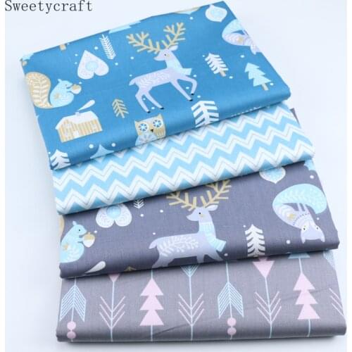 Deer Arrow Printed Cotton Fabric DIY Tissue Patchwork Telas Sewing Baby Bed Sheet Crafts Quilt Tecido The Cloth Tilda 160x50cm