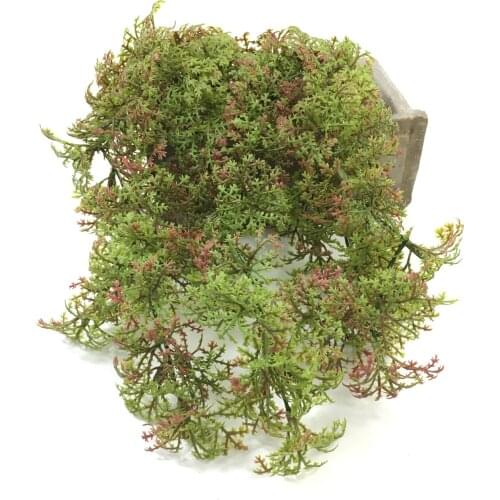 Artificial Moss Grass Plant Green Plastic Plants Home Table Bonsai Flower Decor