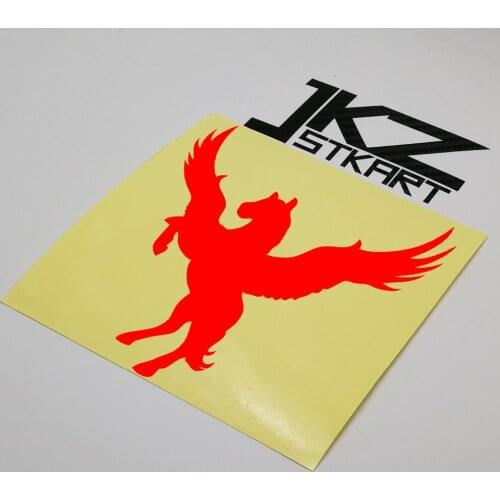 JKZ STKART Vinyl Die Cut Car Sticker Decals Beautiful Pegasus Horse 13x 12 cm for Motor Bike Laptop Helmet Decorated Stickers