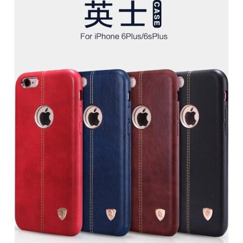 Leather case back cover for iphone 7 plus Nillkin Englon case for apple iphone 6 plus luxury Vintage Leather case