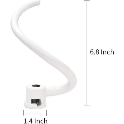 Coated Dough Hook Stand Mixer Attachments, Mixing and Kneading Pizza Dough