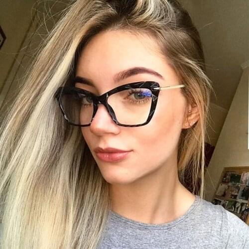Fashionable Square glasses frame blue light womens eyeglass frame Trending Optical Computer eye glasses frames for women clear