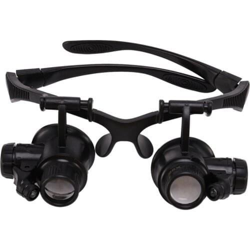 Watch Tools Watch Repair Tool Kit Head Wearing Magnifying Glass With Led Lights 10X 15X 20X 25X Loupe Watch Repair Magnifier Too