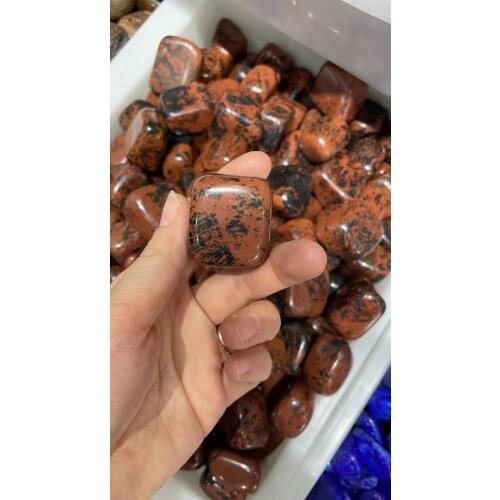 Natural blue beautiful crystal rock mineral gravel specimen