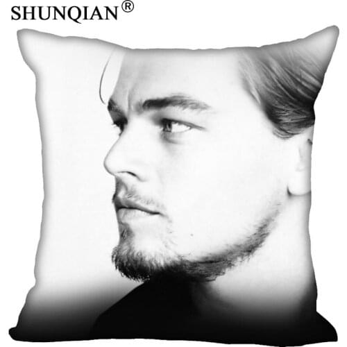 Leonardo DiCaprio Pillowcase Square Zippered Home Decorative Pillow Cover Wedding Custom Gift For Two Sides Printed