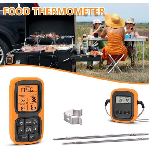 Upgraded Version Digital Single Probe Kitchen Cooking Food Meat Thermometer with Timer/Temperature Alarm BBQ Thermometer