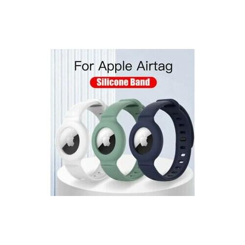 Anti-lost Soft Silicone Watch Bands Case For Apple Airtags Strap Anti-scratch Protective Cover Accessories For Apple Air Tag