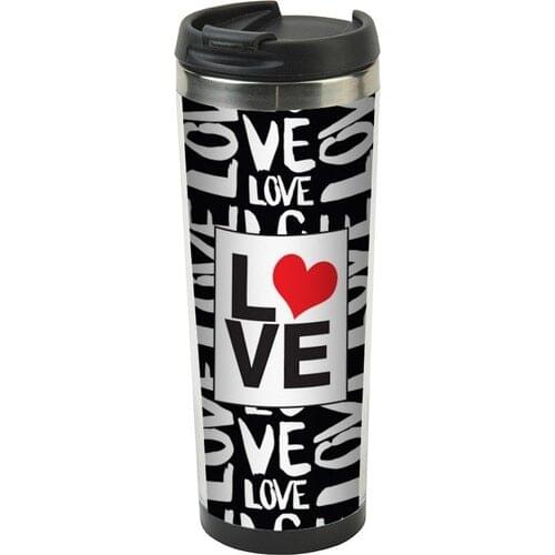 Allmug In Steel Thermos-Love
