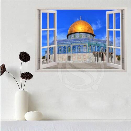 Custom canvas poster Jerusalem in the window poster cloth fabric wall poster print Silk Fabric SQ0626