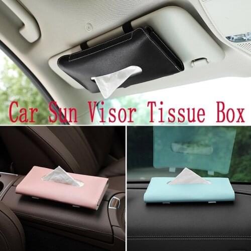1 Pcs Car Tissue Box Towel Sets Car Sun Visor Tissue Box Holder Auto Interior Storage Decoration for BMW Car Accessories