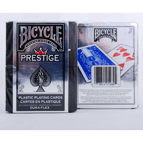 1 Piece Blue/Red Prestige Plastic Playing Cards Magic Category Poker Cards for Professional Magician