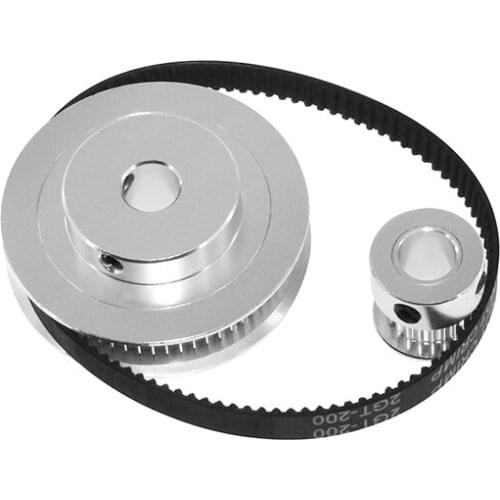 2GT Belt Pulley GT2 synchronous belt kit 20 teeth 60 teeth 1:3 reduction ratio mechanical transmission component bandwidth 6mm